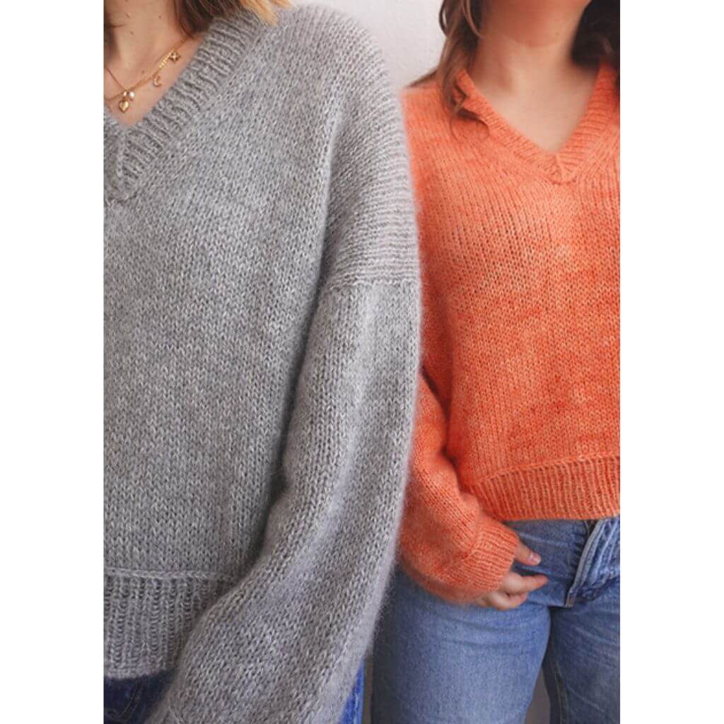 wemadewardrobe Maja Sweater V-Neck Strickanleitung - wemadewardrobe (PDF) bei bei bei bei bei bei bei bei bei Lieblingsgarn