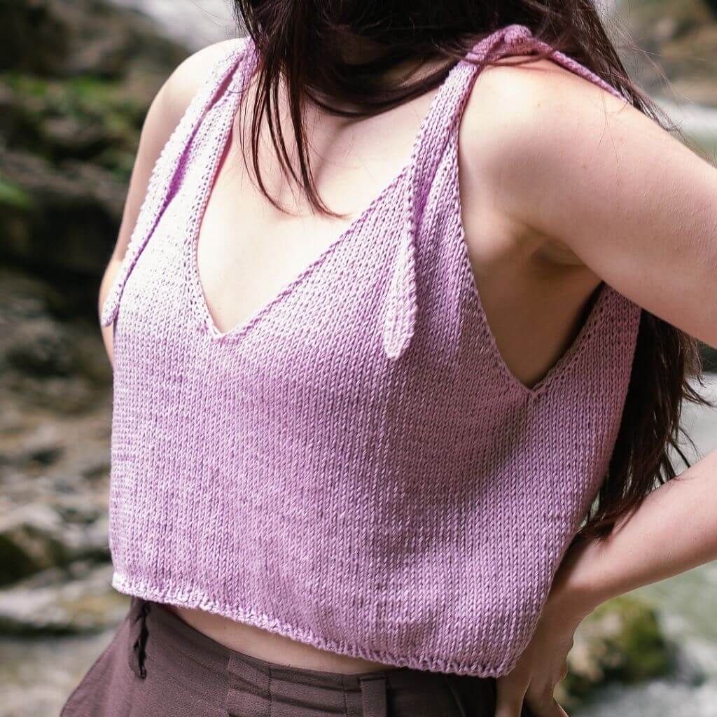 Wisteria Knitting Pattern Bowline Top Strickanleitung - Wisteria Knitting (PDF) bei bei bei bei bei bei bei bei Lieblingsgarn