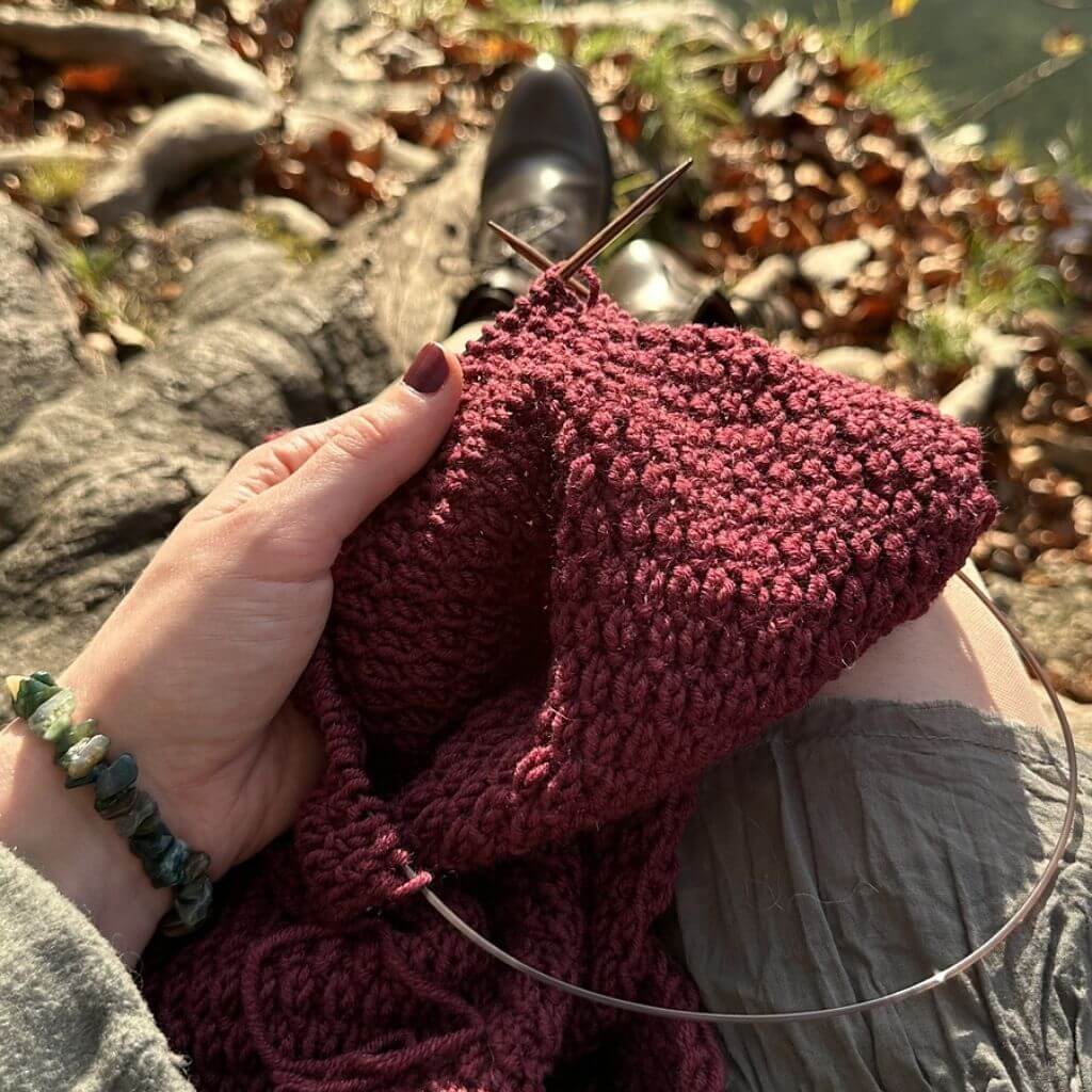 Wisteria Knitting Pattern Falling Leaves Schal Strickanleitung - Wisteria Knitting (PDF) bei bei bei bei bei Lieblingsgarn