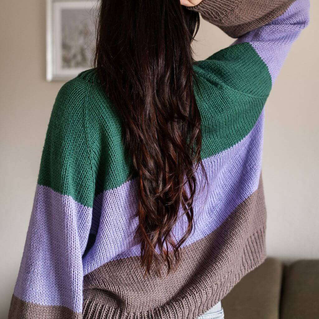 Wisteria Knitting Pattern Horizon Sweater Strickanleitung - Wisteria Knitting (PDF) bei bei bei bei bei bei Lieblingsgarn