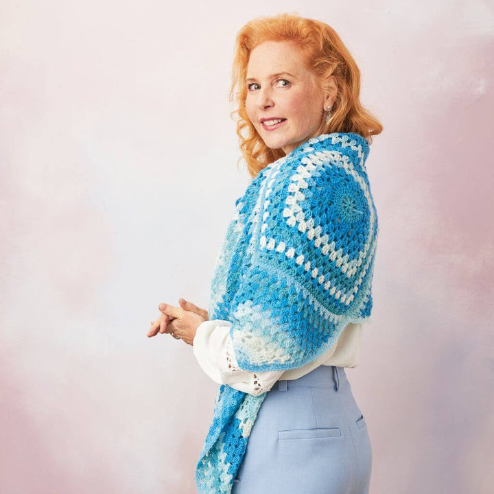 Woolly Hugs Pattern Damen Stola Geolina Häkelanleitung - Woolly Hugs (PDF) bei bei bei bei bei bei bei bei Lieblingsgarn