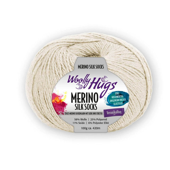 Woolly Hugs Merino Silk Socks, Farbe 205 – Schurwolle, Seide und Synthetik bei Lieblingsgarn