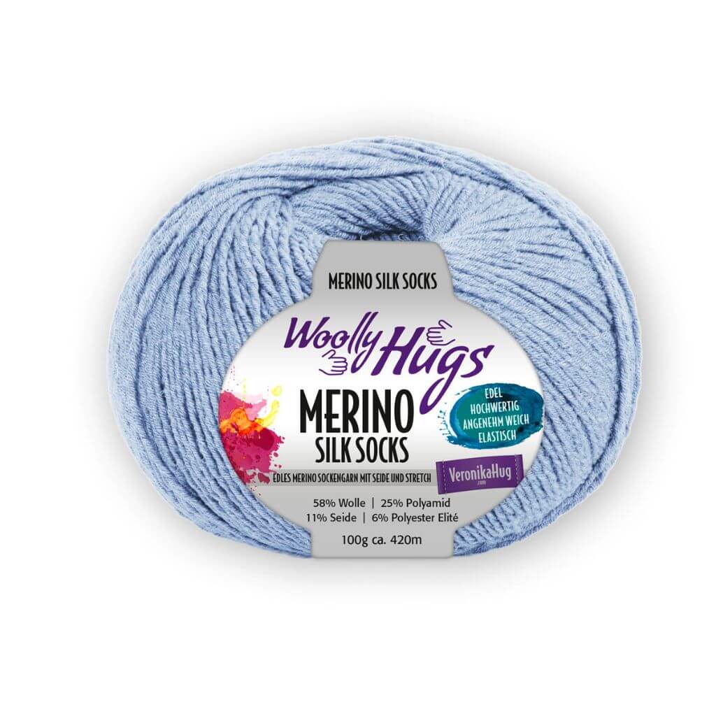 Woolly Hugs Merino Silk Socks, Farbe 257 – Schurwolle, Seide und Synthetik bei Lieblingsgarn