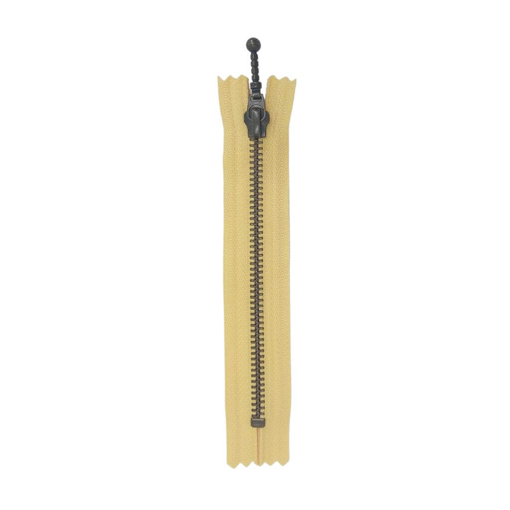 YKK Reißverschluss nicht teilbar 18 cm, Farbe 178 Lemon – Metall und Polyester bei Lieblingsgarn