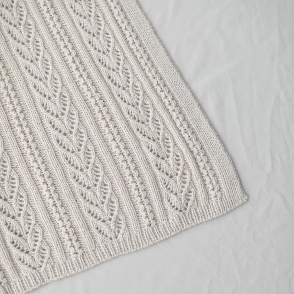 Yndestrikk Pattern Lochmuster Babydecke Strickanleitung - Yndestrikk (PDF) bei bei bei bei bei bei bei bei Lieblingsgarn