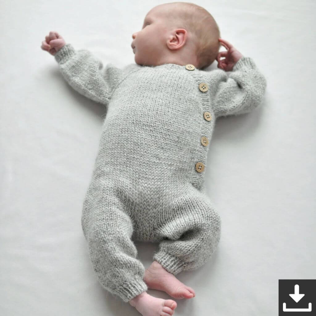 Yndestrikk Pattern Langer Babystrampler Strickanleitung - Yndestrikk (PDF) bei bei bei bei bei bei bei bei Lieblingsgarn
