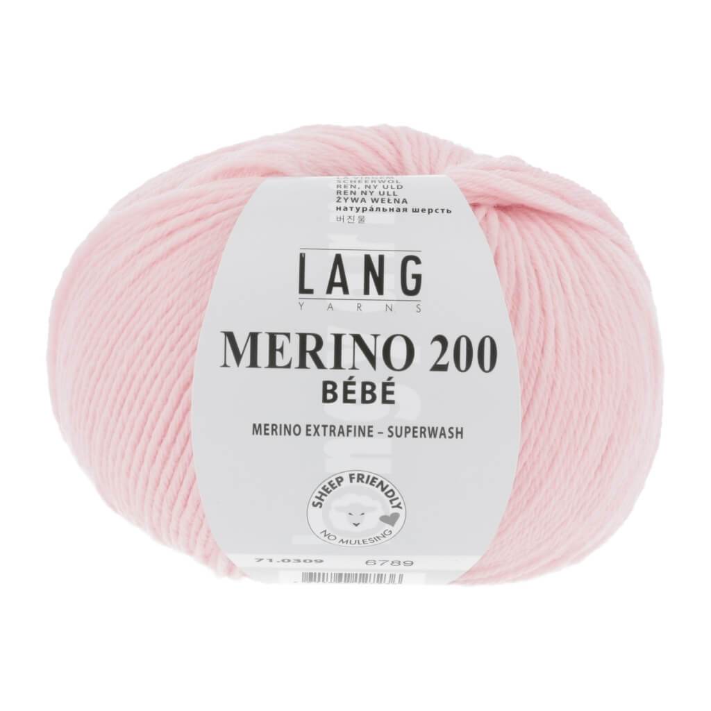 Lang Yarns Merino 200 Bebe - 50g 71.0309 - Rosa bei bei bei bei bei bei bei bei bei bei bei bei bei Lieblingsgarn