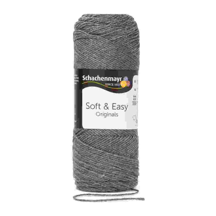 Schachenmayr Soft &amp; Easy 92 - Mittelgrau Meliert bei bei bei bei bei bei bei bei bei bei Lieblingsgarn
