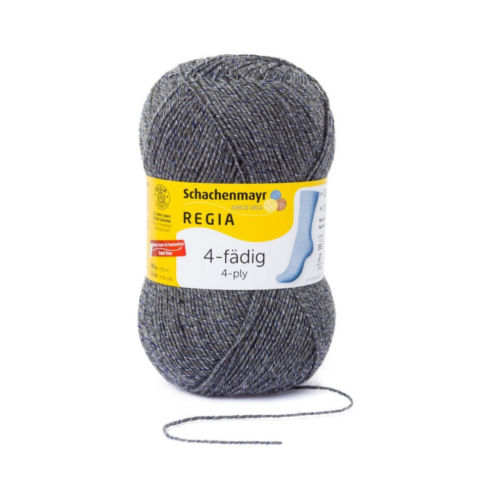 Schachenmayr Regia 4-fädig Uni 100 Gramm 525 - Grau mouliné bei bei bei bei bei bei bei bei bei bei bei bei bei Lieblingsgarn