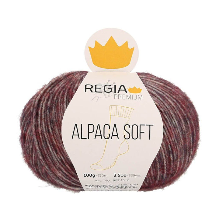 Schachenmayr Regia Premium Alpaca Soft 84 - Berry meliert bei bei bei bei bei bei bei bei bei bei bei Lieblingsgarn