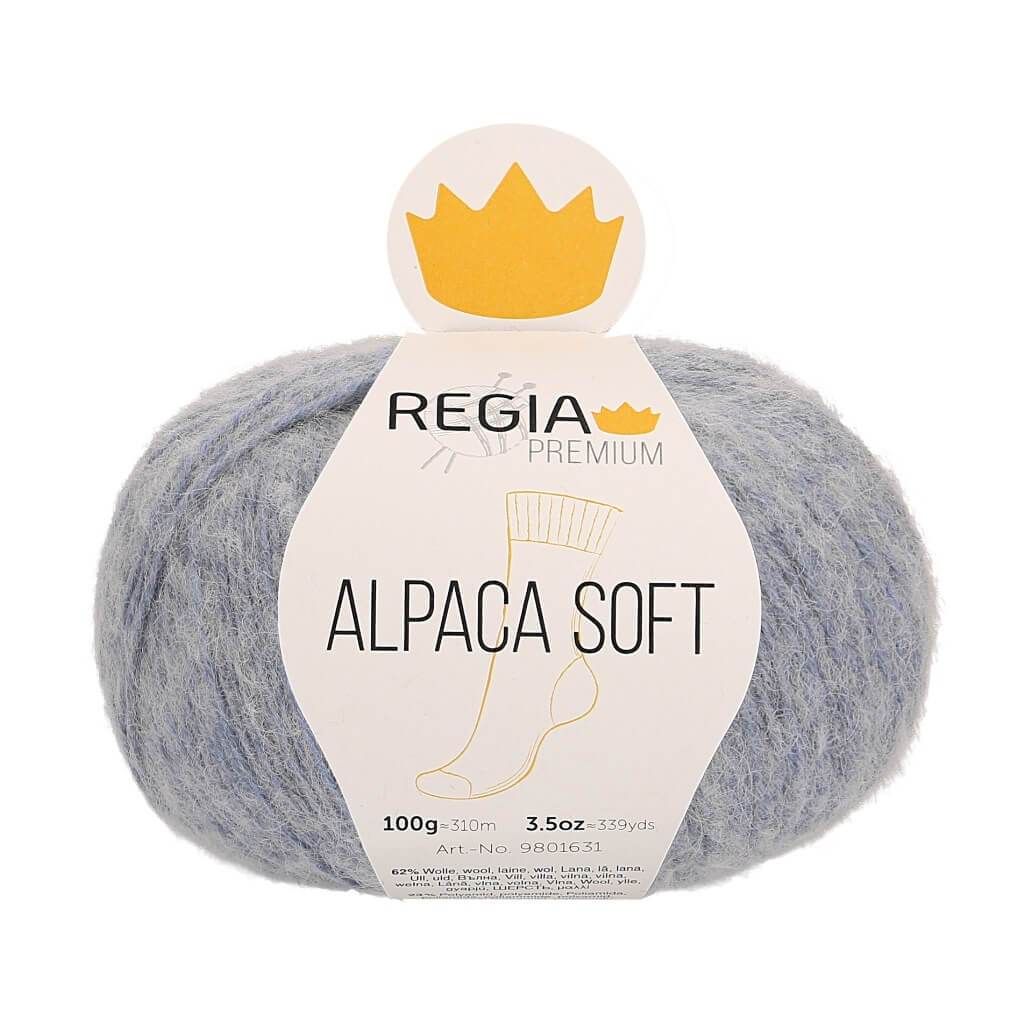 Schachenmayr Regia Premium Alpaca Soft 50 - Hellblau meliert bei bei bei bei bei bei bei bei bei bei bei Lieblingsgarn