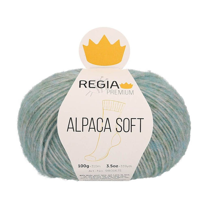 Schachenmayr Regia Premium Alpaca Soft 62 - Mint meliert bei bei bei bei bei bei bei bei bei bei bei Lieblingsgarn