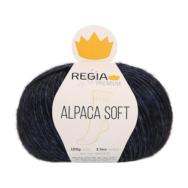 Schachenmayr Regia Premium Alpaca Soft 55 - Nachtblau meliert bei bei bei bei bei bei bei bei bei bei bei Lieblingsgarn
