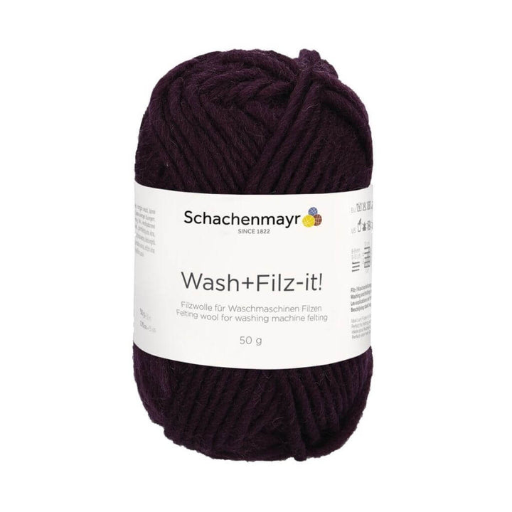 Schachenmayr Wash+Filz-it! Filzwolle 50g 45 - Burgundy bei bei bei bei bei bei bei bei bei bei Lieblingsgarn